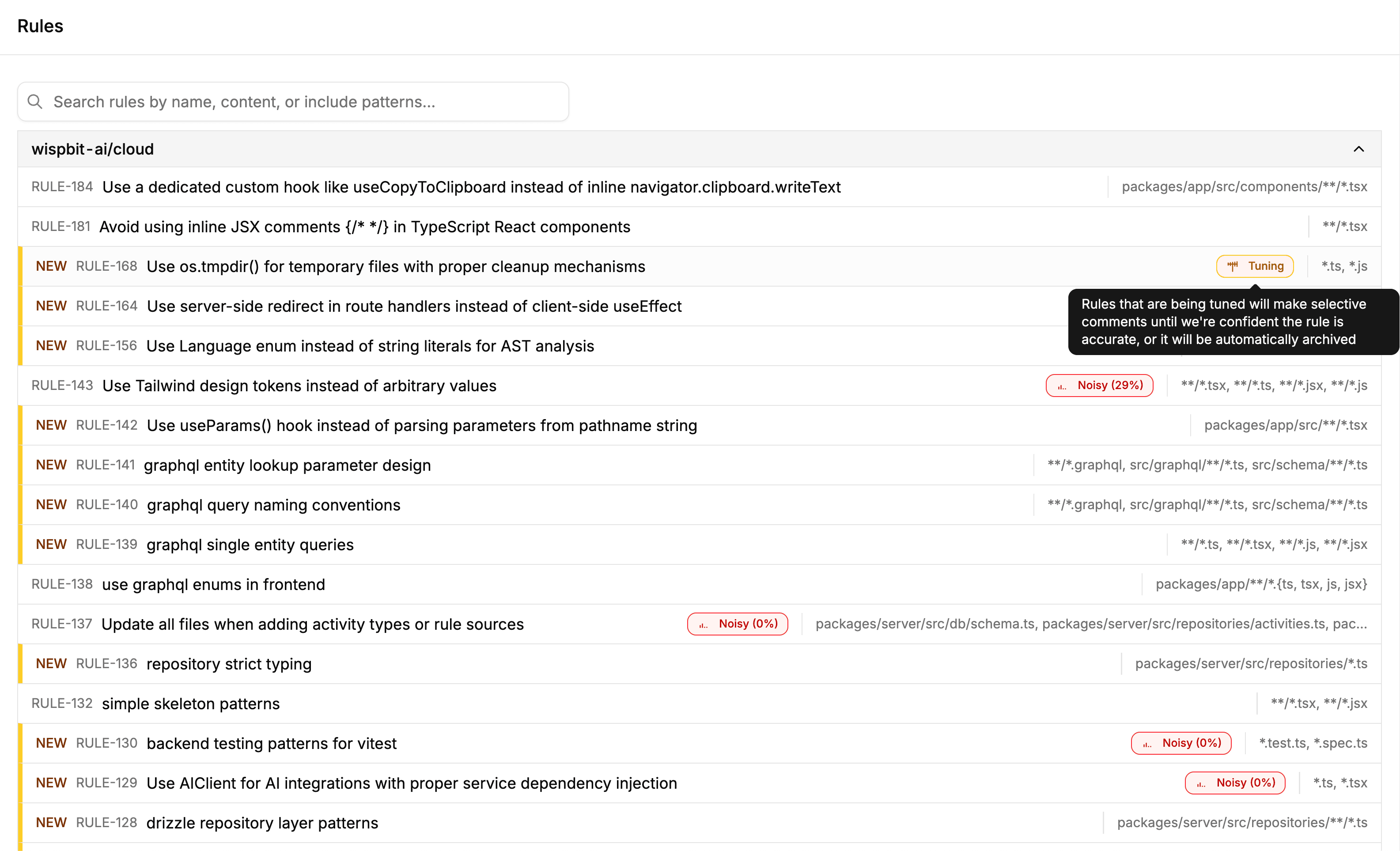Manage your own rules